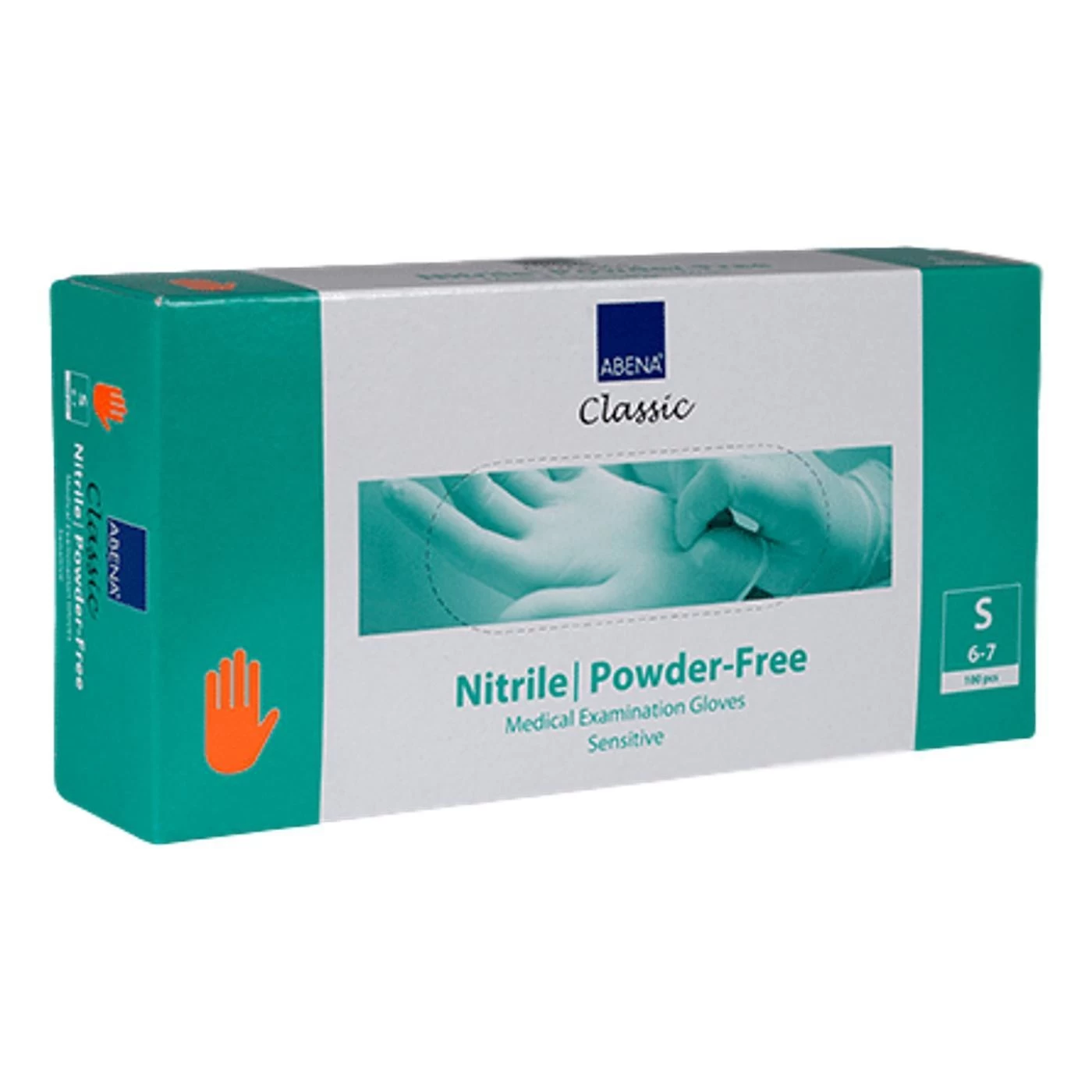 Abena Nitrile Glove Classic Orange