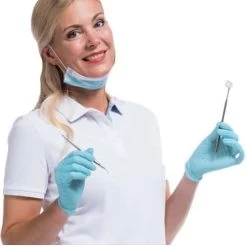 Comforties Soft Nitrile Easyglide And Grip Blue 100 Pieces