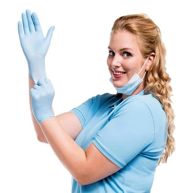 Comforties Soft Nitrile Easyglide Blue 100 Pieces - Image 2