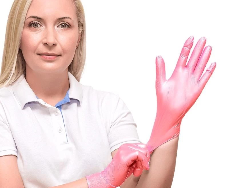 Comforties Soft Nitrile Glamor Pink 100 Pieces - Image 2