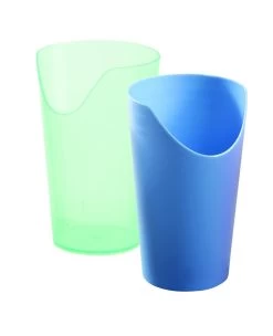Cup With Nose Recess - Transparent Green