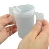 Drinking Cup With Flat Handles And Two Spout Lids