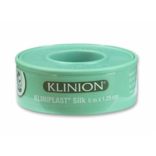 Klinion Adhesive Plaster Artificial Silk With Ring 5m X 1.25cm