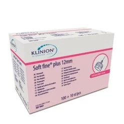 Klinion Diabetes Care Soft Fine Plus Pen Needles 0.33mm (29G) X 12mm
