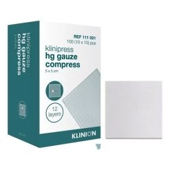 Klinion Gauze Compress HG Sterile 12-layer 10x20cm 50 Pieces