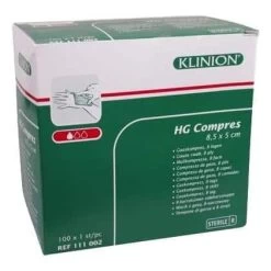 Klinion Gauze Compress HG Sterile 8-layer 8.5x5cm