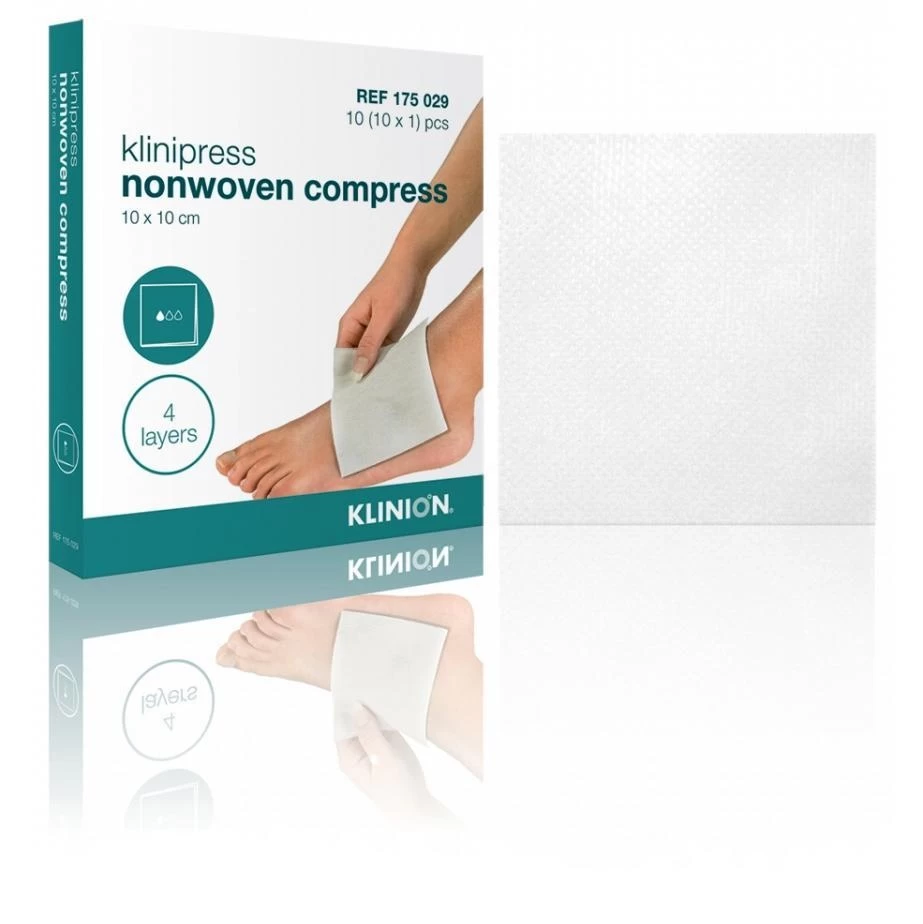 Klinion Gauze Compress NW Sterile 4-layer 10x10cm 10 Pieces