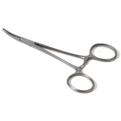 Mosquito Artery Clamp 1x2 Teeth 12cm. Curved Stainless Steel.