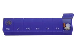 Pill Box 1 Week - Transparent Blue