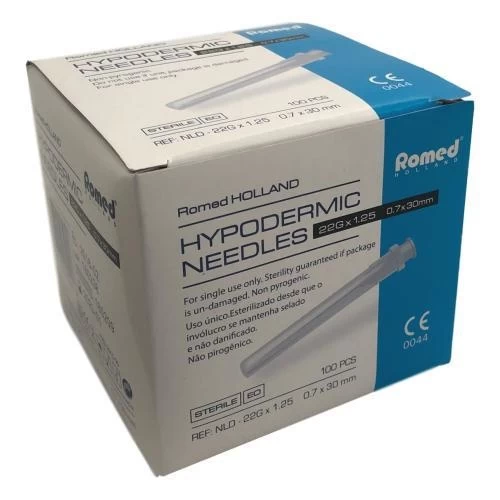 Romed 100pcs Injection Needles 22G X 1.25 - Image 2