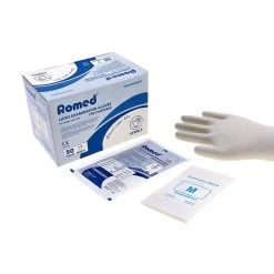 Romed 50 Pairs Of Sterile Latex Gloves