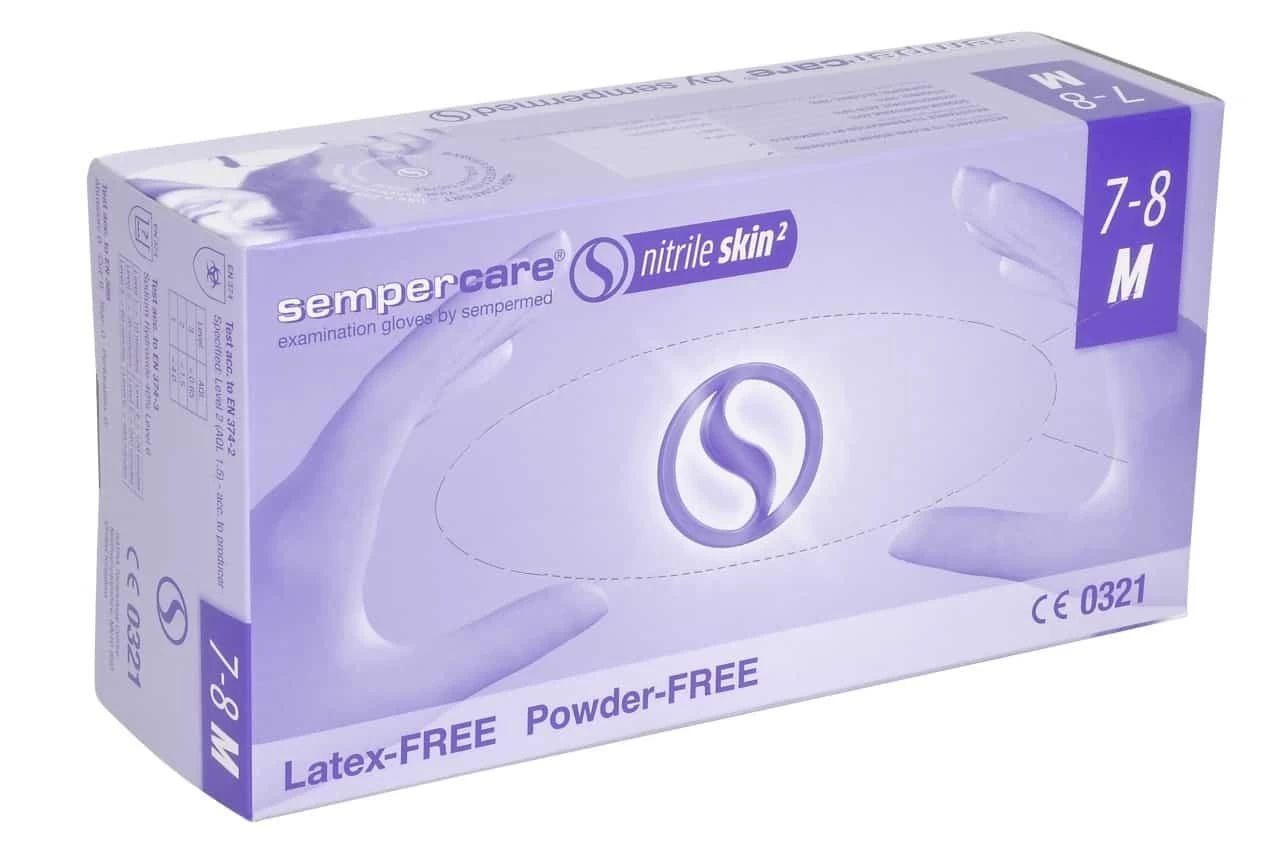 Sempercare Nitrile Skin Gloves Blue 200 Pieces (XL = 180st)