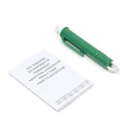 Tick Tweezers Push Button Model 9cm Plastic